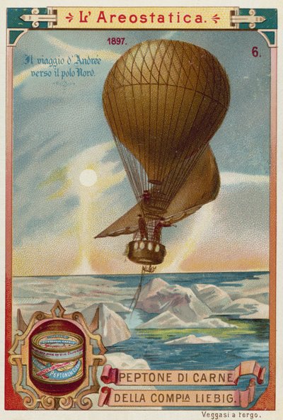 Salomon August Andrees Versuch, mit einem Ballon zum Nordpol zu fliegen, 1897 von European School